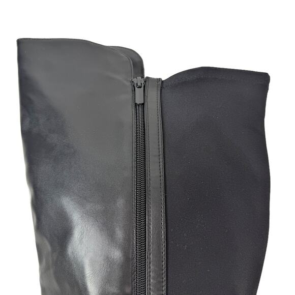 Lane Bryant 50/50 Faux-Leather Over-The-Knee Riding Boots size 9 Wide Calf - Picture 12 of 14